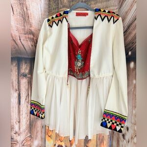 Boohoo Aztec printed blouse!